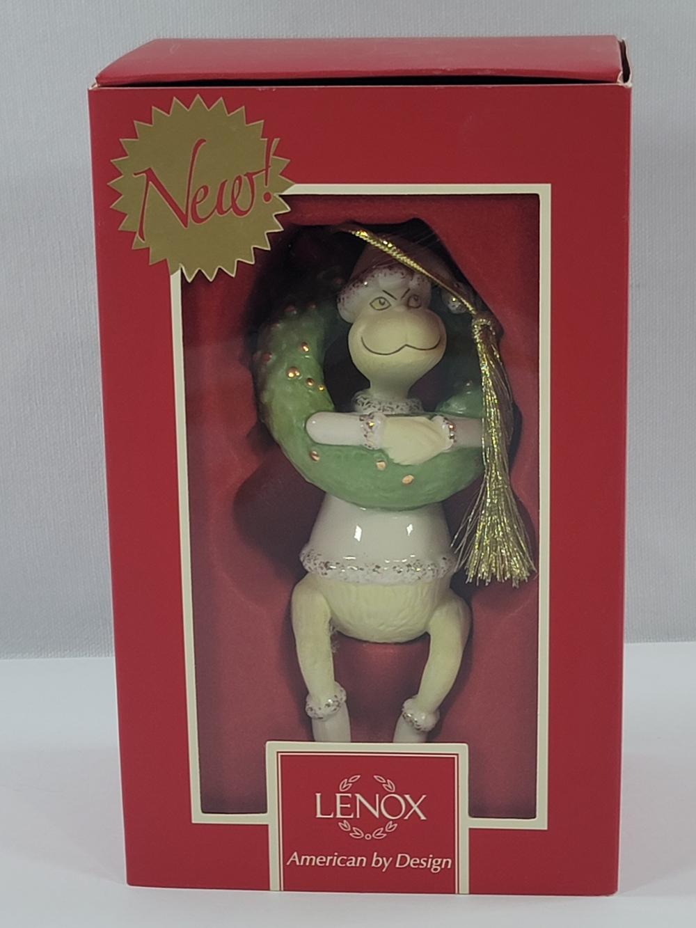 LENOX Grinchs Devious Dilemma Dr Seuss Disney 2013 Ornament WhoVille New In Box